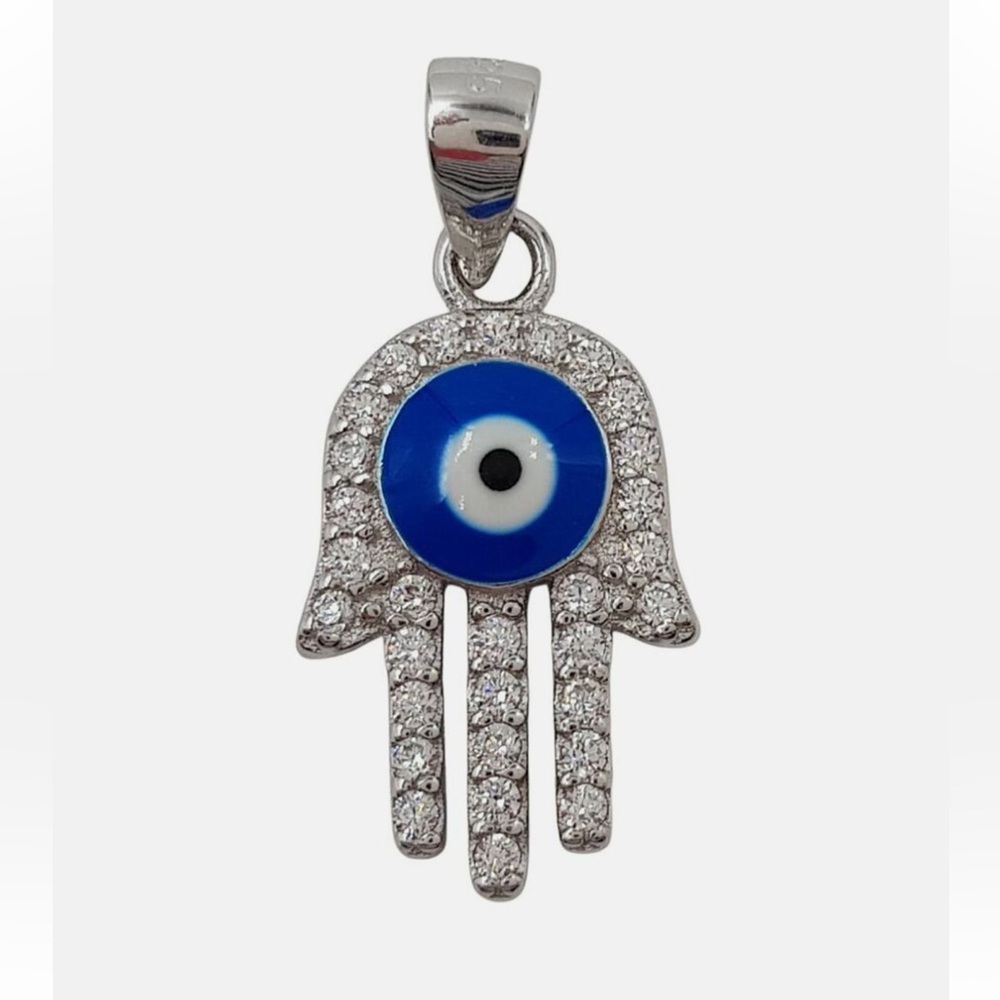 Silver Evil Eye Pendant